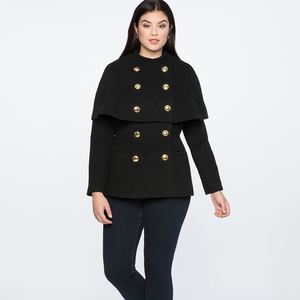 Peplum Cape Jacket SZ 14 / 16